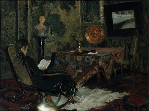 Interiér, Grini od Fritz Thaulow