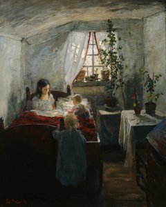 Interior with children   1324781   cs       czech Successfully Translated  Original: Chart showing windmills as landmarks on the north-east coast of England, 1588, 1947. Translat: Chart showing windmills as landmarks on the north-east coast of England, 158 od Fritz Thaulow