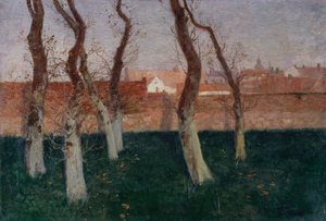 The Walled Garden, 1893 od Frits Thaulow