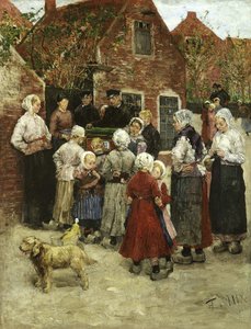 Hráč na harmoniku v Zandvoortu od Fritz von Uhde
