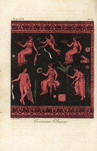Eleusinská mystéria, zasvěcení kultu Demeter a Persefony se sídlem v Eleusis, Řecko od Fumagalli Fumagalli