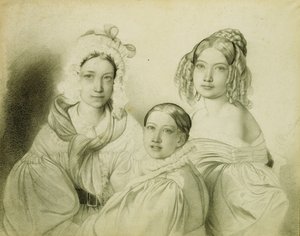 Portrét hraběnek Praskovia, Naděždy a Marie Vjazemských, 1835