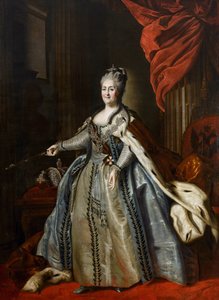Portrét císařovny Kateřiny II (1729-1796) par Rokotov, Fjodor Stěpanovič (1735-1808). Olej na plátně, druhá polovina 18. stol., Státní muzeum umění A. Radishcheva, Saratov od Fyodor Stepanovich Rotokov