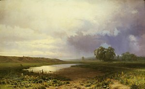 Mokrá louka od Fyodor Vasilyev