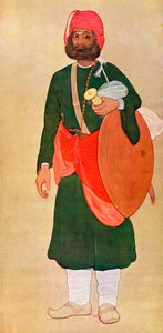 „Rajputský válečník z válečné skupiny“, 1929. od Fyzee Rahamin