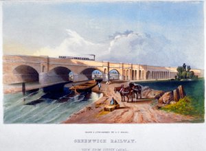 Greenwich Railway, Deptford, Londýn, 1836 od GF Bragg
