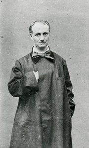 Charles Baudelaire (1821-67) (černobílá fotografie) od G.M. Lege