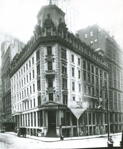 J.P. Morgan Building, Wall Street, New York City (želatinová stříbrná fotografie)