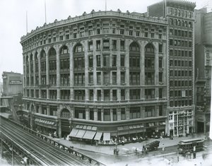 Saks und Company Department Store, New York (želatinová stříbrná fotografie)