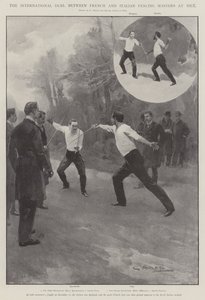 Mezinárodní duel mezi francouzskými a italskými mistry v šermu v Nice