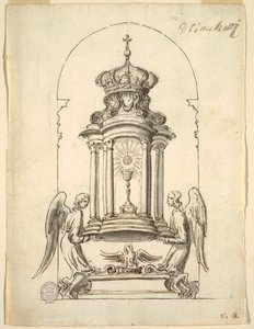Design dveří Tabernacle, které mají být provedeny v bronzu od G B C