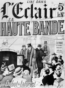 Plakát inzerující román „La Haute Bande“ pojednávající o aféře Panama, c. 1892-95