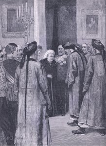 Návštěva Li Hung-Changa u královny v Osborne, ilustrace z Cassells History of England, 1900s