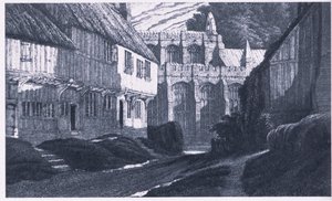 Vzpomínka na Clavering Essex (barevné lito) od G. L. Grigg