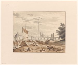 Pohled na Orléans z druhé strany Loiry od G. Veldhuyzen