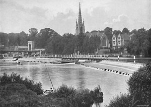 Most a jez v Great Marlow, c1896