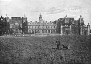 Hatfield House, jižní fronta, c1900