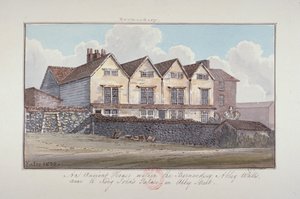 Abbey of St Saviour, Bermondsey, Londýn, 1825