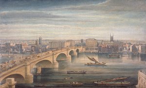 London Bridge, Londýn, c1835