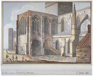 Southwark Cathedral, Londýn, 1825