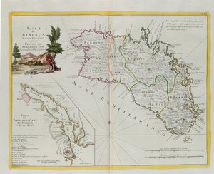 Ostrov Minorca a plán přístavu a města Mahon a jeho pevností, rytina G. Zuliani převzatá z Toma I. z „Nejnovějšího atlasu“ vydaného v Benátkách v roce 1778 Antoniem Zattou, Soukromá sbírka od G. Zuliani