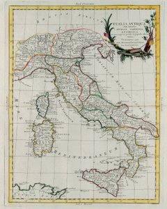 Politická mapa Itálie, rytina G. Zuliani převzatá ze IV. dílu „Novissimo Atlas“ vydaného v Benátkách v roce 1785 Antoniem Zattou, soukromá sbírka od G. Zuliani