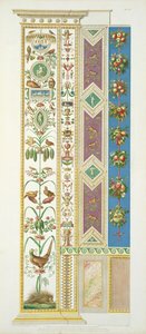 Panel z Raphael Loggia ve Vatikánu, z „Delle Loggie di Rafaele nel Vaticano“, rytý Giovanni Ottaviani (asi 1735-1808), publikováno asi 1772-77 (ručně kolorovaná rytina)