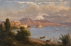 Neapol s Vesuvem od G. von Guirardi