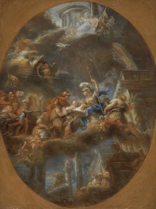Šlechta nabízela imperiální ruské děti Minervě, c. 1795