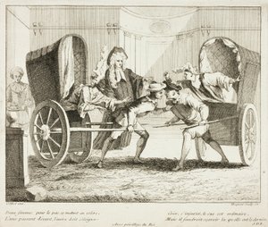 Talíř z knihy Livre de Scènes Comiques od Gabriel Huquier