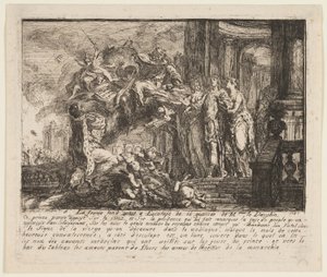 Alegorie na rekonvalescenci dauphina od Gabriel Jacques de Saint Aubin