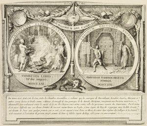 Vyhnání jezuitů od Gabriel Jacques de Saint Aubin