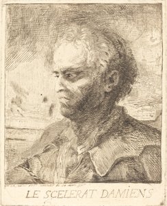 Damiens je zločinec od Gabriel Jacques de Saint Aubin