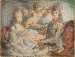 Ludvík XVI. a Marie-Antoinetta korunovaná láskou
