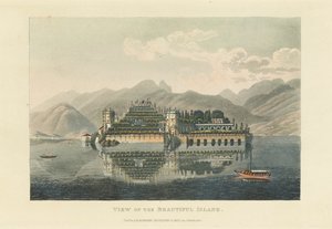Pohled na krásný ostrov Isola Bella, Lago Maggiore, před rokem 1820. od Gabriel Ludwig Lory
