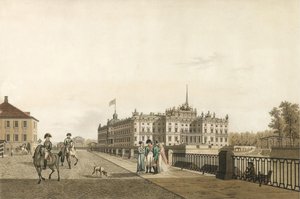 Pohled na Michajlovský palác, 1804 od Gabriel Ludwig Lory the Elder
