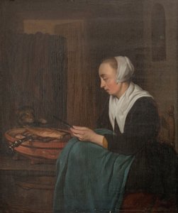 Spící prodavačka od Gabriel Metsu