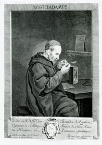 Portrét Michela Nostradama (1503-66) vyrytý Christianem von Mechelem (1737-1817) 1762 od Gabriel Metsu