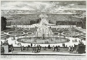 Povodí Latona v zahradách zámku ve Versailles - od Perelle, konec 17. od Gabriel Perelle