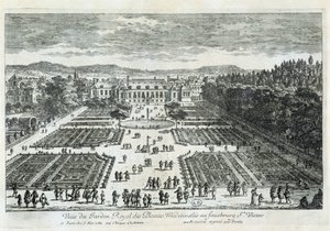 Pohled na Jardin des Plantes v 17. století od Perelle od Gabriel Perelle