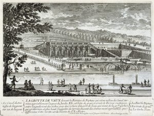 Pohled na jeskyni Vaux Le Vicomte (Vaux-Le-Vicomte) - od Perelle, konec 17. století od Gabriel Perelle
