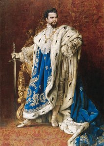 Ludwig II jako velmistr Řádu rytířů svatého Jiří, 1887 od Gabriel Schachinger