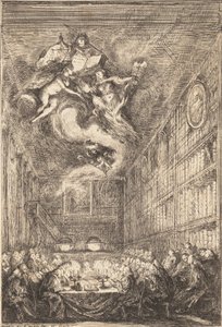 Konference právníků, 1776. od Gabriel de Saint Aubin