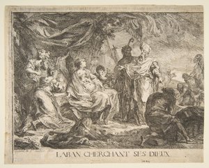 Laban hledá své bohy, 1753. od Gabriel de Saint Aubin