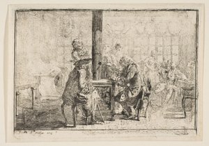 The Nouvellistes, 1752. od Gabriel de Saint Aubin