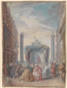 Benátské festivaly po roce 1759. od Gabriel de Saint Aubin