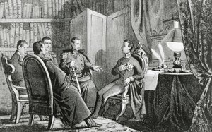 Princ Charles Albert z Carignana (1798-1849) slibuje svou podporu liberálním spiklencům, 6. března od Gabriele Castagnola