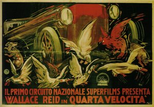 Wallace Reid ve filmu Dvojitá rychlost, 1920