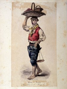 Prodejce jahod, neapolské kostýmy G. Dura