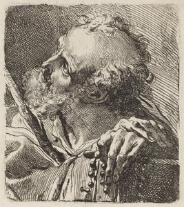Busta světce od Gaetano Gandolfi